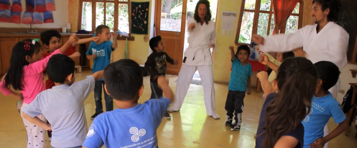 Teaching Shintaido to Children Teaching Shintaido to Children
