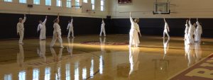 Connie Leads Warmups